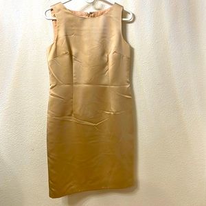 Talbots gold dress